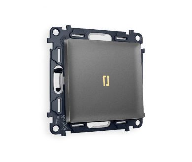 Комплект механизма 1-кл проходного выключателя с подсветкой Ambrella Volt Alfa MA652030