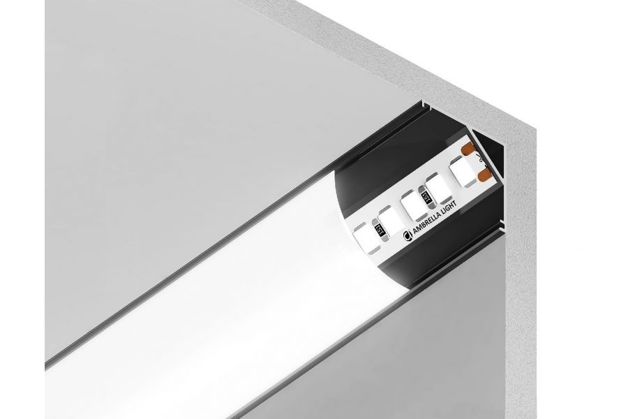 Алюминиевый угловой профиль Ambrella Light Alum Profile GP2100BK