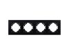 Рамка на 4 поста пластиковая Arlight FRM-PERIO-PL-4-BK 049759