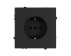 Розетка зк со шторками софт-тач черный оникс Arlight SCT-MEU-SFPL-BK (250V, 16A) 054277(1)