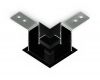 Коннектор угловой Ambrella Light Magnetic 220V GL1040