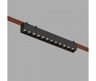Трековый однофазный светильник Denkirs Belty Grill DK5571-BK