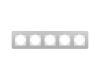Рамка на 5 постов алюминиевая Arlight FRM-AKIRY-SFAL-5-SR 049746