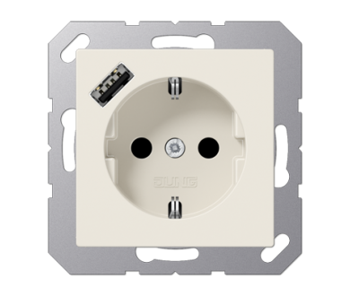 Розетка 2K+З USB Typ A Jung A1520-18A
