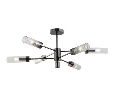 Люстра на штанге iLamp Evolution 15609-6 AN+CL