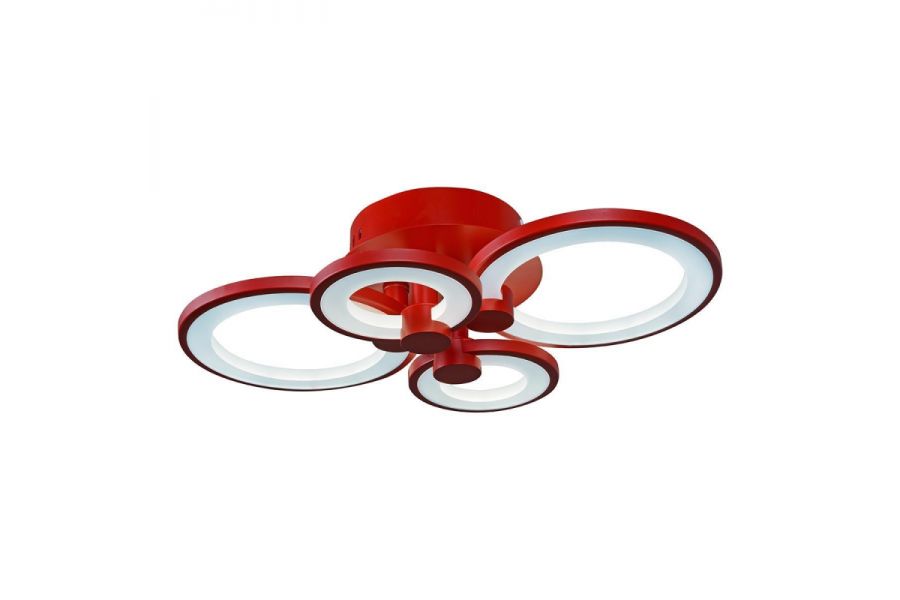 Потолочная светодиодная люстра iLedex Ring A001/4 Red