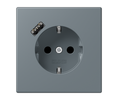 Розетка 2K+З USB Typ A Jung LC1520-18A251