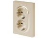 Розетка Эра Arktik 16-2104-04 двойная с заземлением 2X2P+E Schuko 16А-250В шампань Б0070447