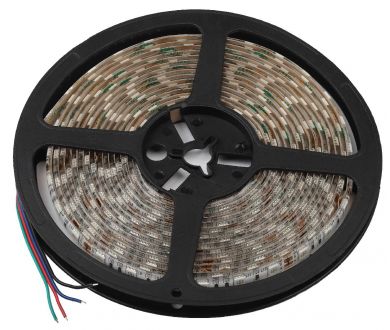 Светодиодная лента Эра 12В 5050 14,4Вт/м RGB 5м IP65 LS5050-14,4-60-12-RGB-IP65-2year-5m KU-5050AD-60D-RGB Б0044123