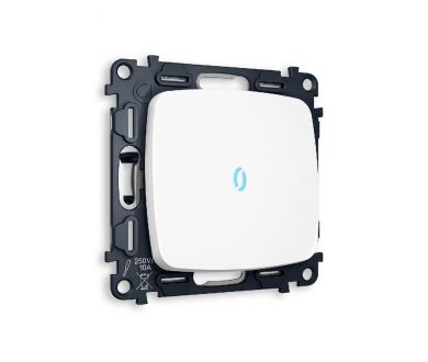 Комплект механизма 1-кл проходного выключателя с подсветкой Ambrella Volt Omega MO122040