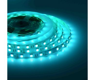 Светодиодная лента Apeyron 12В СТ 14,4Вт/м smd5050 60д/м IP20 5м RGB 00-17