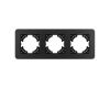 Рамка на 3 поста алюминиевая Arlight FRM-AKIRY-SFAL-3-BK 049741