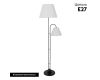 Торшер Arte Lamp Alea A5068PN-2BK