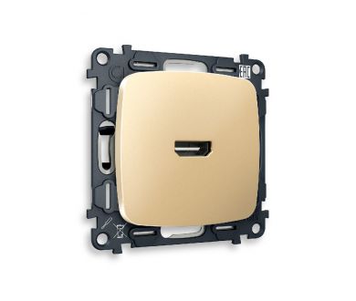Комплект механизма розетки HDMI 2.0 40V/500mA 2.0GHz 5-18Gbit/s Ambrella Volt Omega MO614010