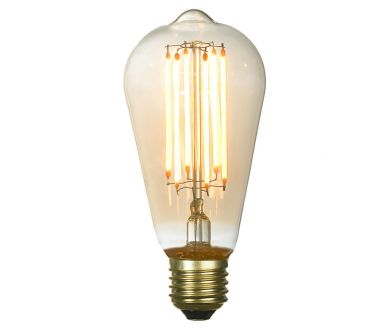 Купить Лампа светодиодная Lussole Е27 6W 2200K янтарная GF-L-764 Лампа светодиодная Lussole Е27 6W 2200K янтарная GF-L-764