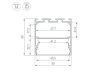 Алюминиевый профиль Arlight LINE-M-5050-2000 BLACK 053403