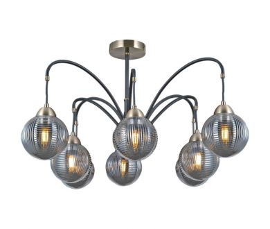 Люстра на штанге Illumico IL0433-8PSQ-79 BK AB