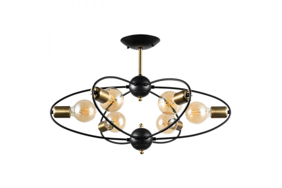 Люстра на штанге ARTE Lamp A1963PL-6BK