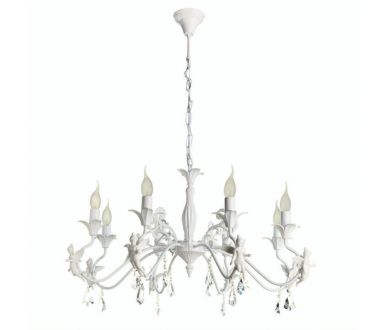 Купить Подвесная люстра Arte Lamp Angelina A5349LM-8WH Подвесная люстра Arte Lamp Angelina A5349LM-8WH