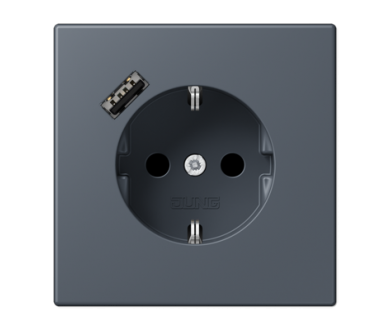 Розетка 2K+З USB Typ A Jung LC1520-18A262