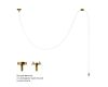 Потолочный светильник Loft IT Thread 10388A Brass