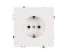 Розетка зк со шторками софт-тач белый кварц Arlight SCT-MEU-SFPL-WH (250V, 16A) 054276(1)