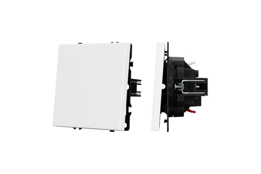 Выключатель проходной 1 кл софт-тач белый кварц Arlight SWT-MKP1-SFPL-WH (250V, 10A) 054235(1)