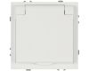 Розетка ЭРА Galaxy 15-2103-01 c заземлением 2P+E Schuko со шторками с крышкой 16А-250В IP20 белый Б0070659
