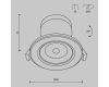 Встраиваемый светодиодный светильник Maytoni Phill DL013-6-L9W