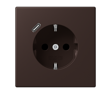 Розетка 2K+З USB Typ C Jung LC1520-18C252