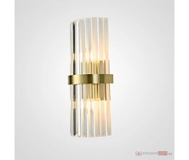 Бра ImperiumLoft Clear Glass Gold metal Wall Lamp 147727-22