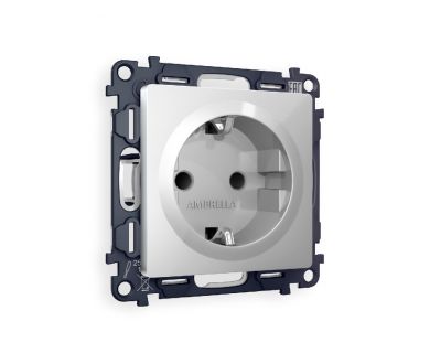 Комплект механизма розетки с/з со шторками Ambrella Volt Alfa MA407010