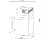 Уличный настенный светильник Arte Lamp Hadar A4421AL-1BK
