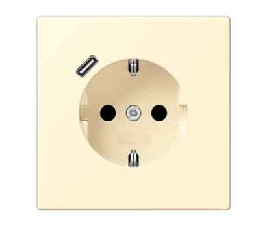 Розетка 2K+З USB Typ C Jung LC1520-18C201
