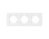 Рамка на 3 поста стеклянная Arlight FRM-OMALI-GS-3-WH 049696