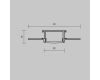 Рассеиватель для профиля 61×14 Maytoni Led Strip ALM-6114-O-DF-10M 642015