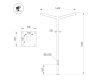 Опора Arlight OXOR-STER-Y-2000x100x100-L4000-70W Warm3000 051423