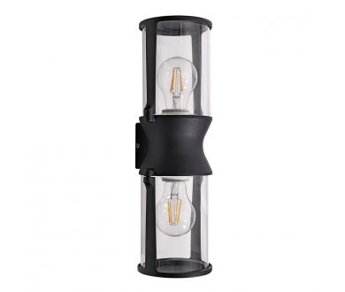 Уличный настенный светильник Arte Lamp Minchir A8306AL-2BK