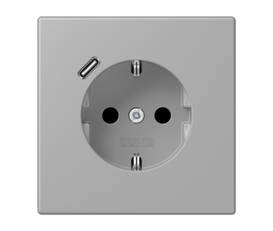Розетка 2K+З USB Typ C Jung LC1520-18C204