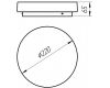 Накладной светильник Arte Lamp Aqva-tablet Led A6818PL-1WH