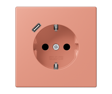 Розетка 2K+З USB Typ C Jung LC1520-18C233