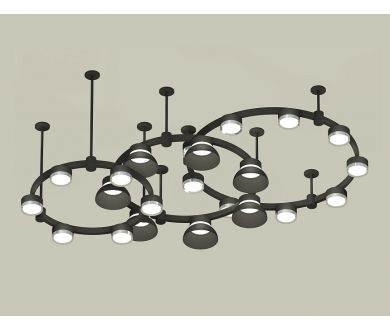 Комплект подвесного светильника Ambrella Light Techno Ring XR92222010 (A9222, A9227, C9233, C9242, C9238, C9232, N8141, N8118)