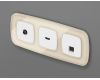 Комплект механизма компьютерной розетки Ambrella Volt RJ-45 (8P8C) CAT6A экранированной с автоматической защитной шторкой OMEGA MO132005 Белый матовый QUANT