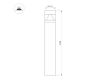 Ландшафтный светильник Arlight LGD-LANDMARK-BOLL-H1000-20W Warm3500-MIX 047691