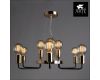 Подвесная люстра Arte Lamp Gelo A6001LM-9BK