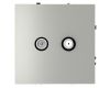 Розетка телевизионная Voltum S70 VLS060405 (сталь)