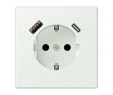 Розетка 2K+З USB Typ AC Jung LC1520-15CA210