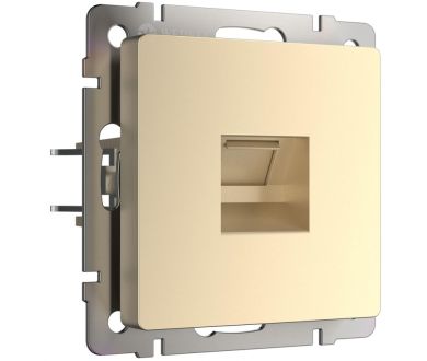 Розетка Werkel Ethernet RJ-45 шампань W1181011 4690389157479