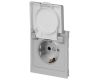 Розетка Эра Arktik 16-2103-03 с заземлением 2P+E Schuko со шторками с крышкой 16А-250В алюминий Б0070436