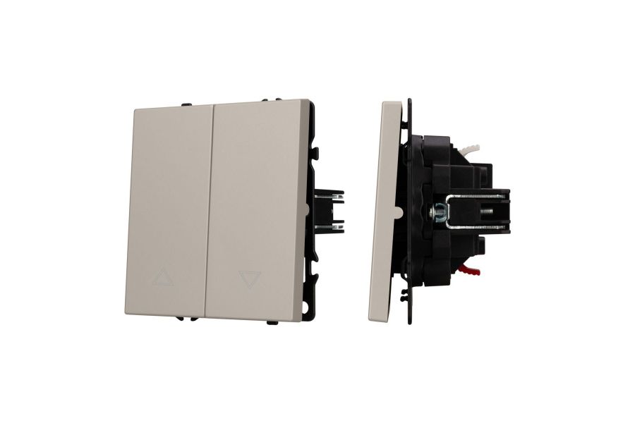 Выключатель управления шторами 2 кл софт-тач кашемир Arlight SWT-MKR2-SFPL-CA (250V, 10A) 059434(1)